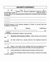 Pictures of Security Company Contracts