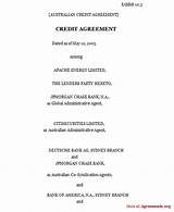 Images of Credit Contract
