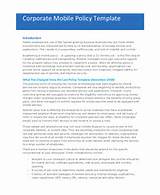Images of It Company Policy Template