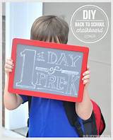 Images of Diy First Day Of School Chalkboard