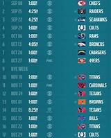 Giants Football Schedule 2017 18 Pictures