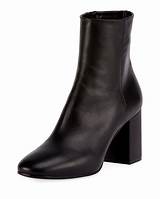 Black Ankle Boots With Block Heel Photos