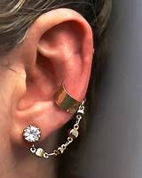 Cheap Cuff Earrings With Chain Pictures