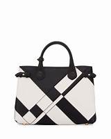 Pictures of Black And White Colorblock Handbags