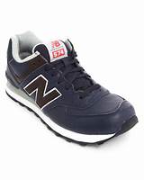 New Balance 574 Leather Blue Pictures