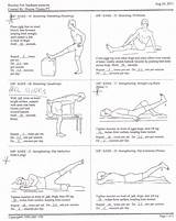 Images of Physical Therapy Exercise Sheets