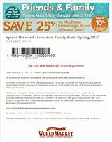 World Market Coupon Printable Pictures