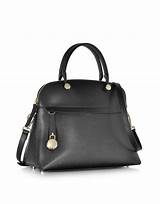 Furla Black Leather Handbag Images