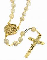 Images of Gold Plated Rosary Beads