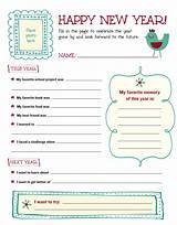 Images of New Year S Resolutions Writing Template