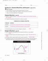 Chemistry Chapter 11 Chemical Reactions Packet Answers Photos