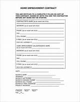 Photos of Home Improvement Contracts Forms