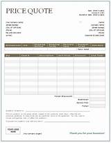 Contractor Quote Template Word