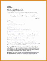 Credit Report Dispute Letter Pdf