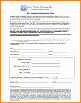 Pictures of Ach Payment Form Template