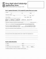 High School Scholarship Application Form