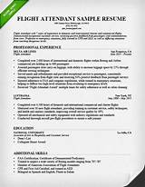 Resume Format For Flight Attendant Images