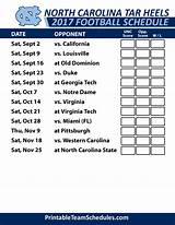North Carolina College Football Schedule Pictures