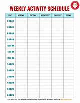 Daily Schedule Template Doc Images