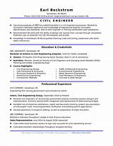 Resume Civil Engineer Pdf