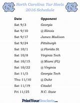 North Carolina College Football Schedule Images