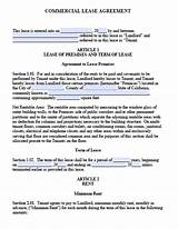 Lease Agreement Commercial Pdf Images