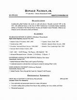 Images of High School Student Resume Objective Examples
