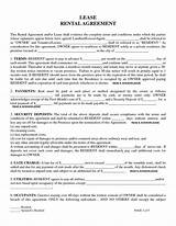 Photos of Free Printable Lease Agreements Residential