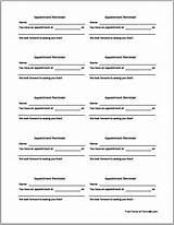 Images of Doctor''s Appointment Card Template