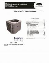 Pictures of Carrier Air Conditioner Installation Manual