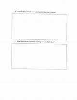 The Columbian Exchange Worksheet Answers Pictures