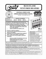 Cozy Gas Heater Manual