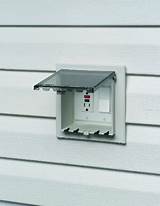 Pictures of Vinyl Mounting Block For Electric Meter