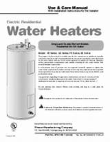 Images of General Electric Water Heater Manual
