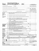 Pictures of Federal Income Tax Forms 1040ez