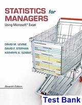 Statistics For Managers Using Microsoft Excel 7th Edition Photos