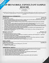 Sample Payroll Manager Resume Images