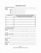 Pictures of Sports Medical Release Form Template