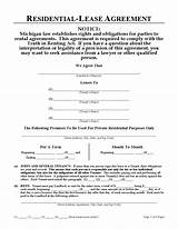 Images of Residential Lease Agreement Michigan Doc