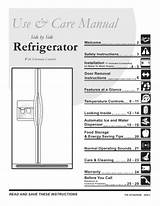 General Electric Profile Refrigerator Manual Español Images