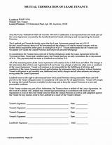 Agreement To Cancel Lease Template Pictures