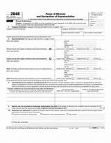 Photos of Internal Revenue Service Form 2848