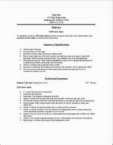 Resume For Call Center Agent Pictures