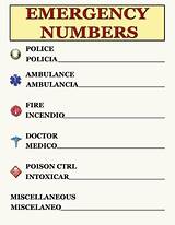 Pictures of Emergency Numbers List