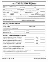 Army Training Request Form Images