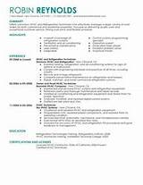 Images of Sample Resume For Hvac Service Technician
