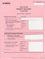 Photos of Delivery Order Form