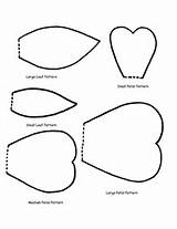 Images of Large Flower Petal Template