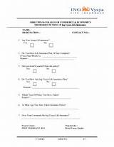 Images of Life Insurance Questionnaire Form