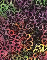 Pictures of Black Flower Fabric